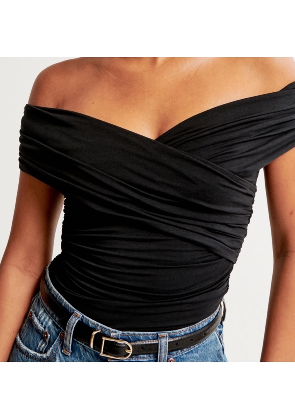 Abercrombie Off-Shoulder Top Size Medium